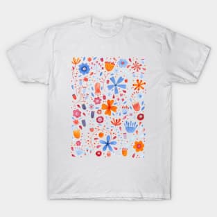 English Meadow Watercolor Art T-Shirt